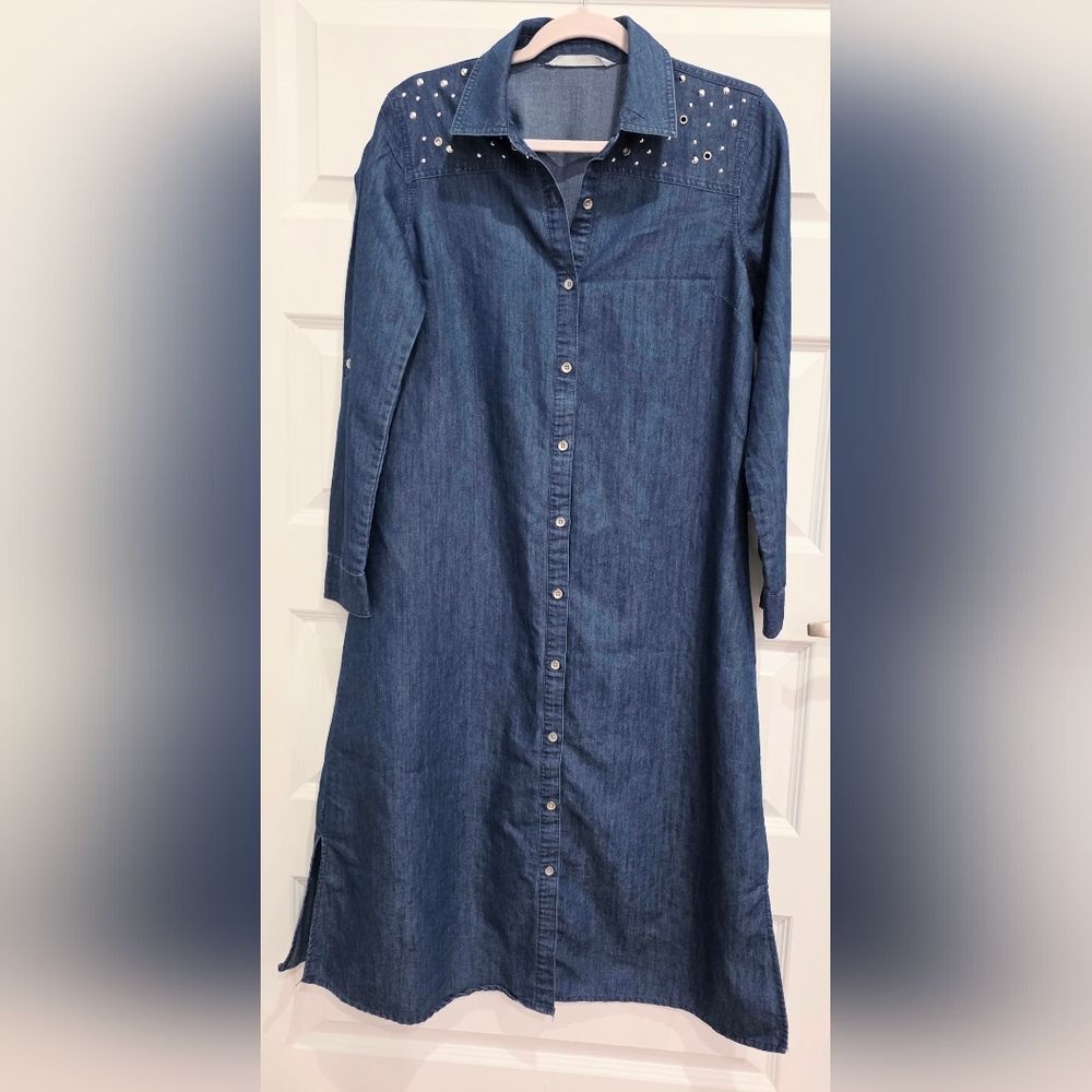 Long Sleeve Denim Dress